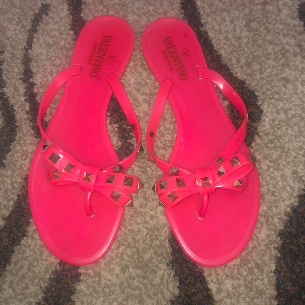 Valentino Rockstud Pvc Flip Flop
